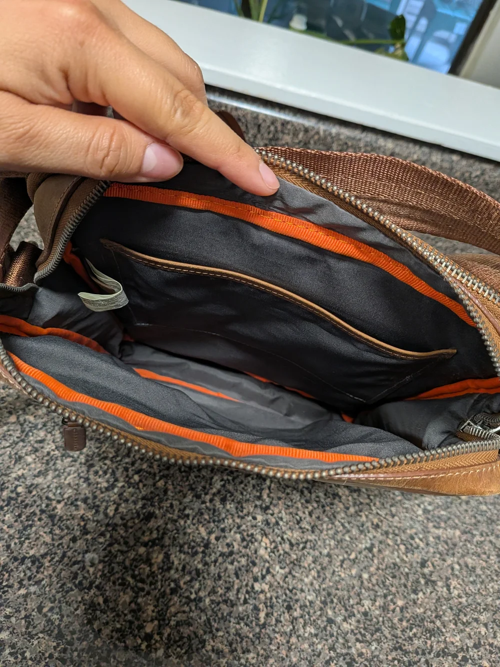 Men's Brown Leather Crossbody Bag - Classic Everyday Carry